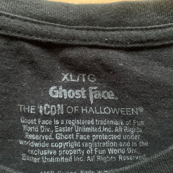 Ghostface Slasher T-Shirt XL Horror Movie Scream Halloween - Picture 4 of 8